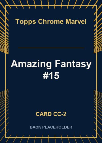 Amazing Fantasy #15 back card image