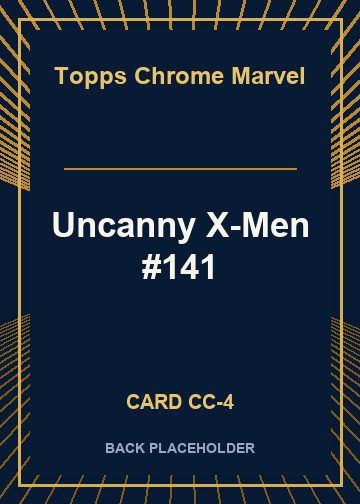 Uncanny X-Men #141 back card image