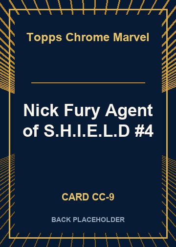 Nick Fury Agent of S.H.I.E.L.D #4 back card image