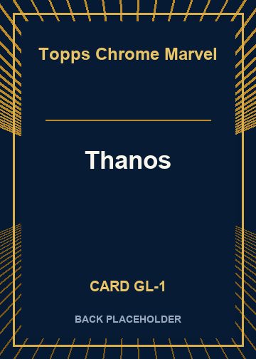 Thanos back card image