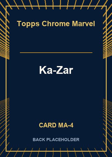 Ka-Zar back card image