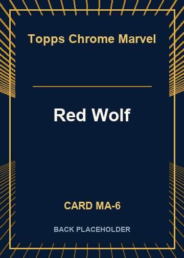 Red Wolf back card image