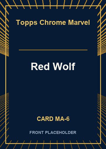 Red Wolf front card image