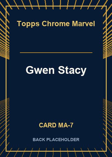 Gwen Stacy back card image