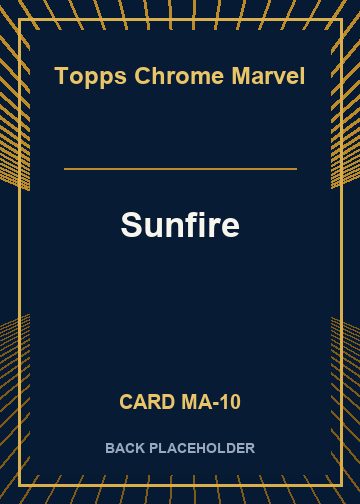 Sunfire back card image