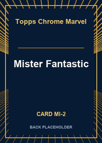 Mister Fantastic back card image