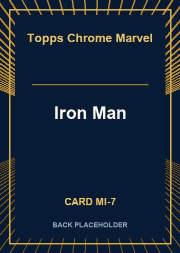 Iron Man back card image