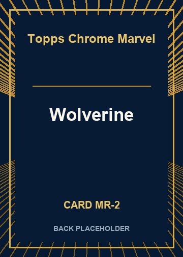 Wolverine back card image