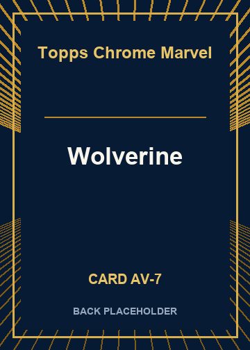 Wolverine back card image