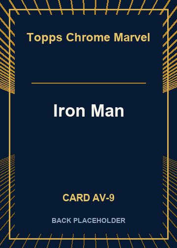 Iron Man back card image