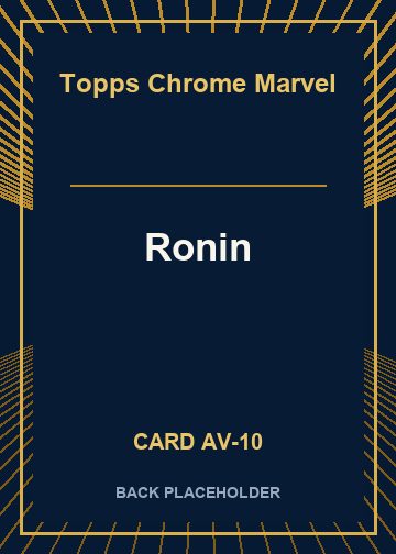 Ronin back card image