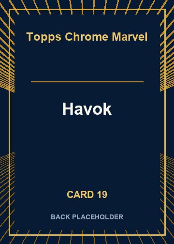 Havok back artwork