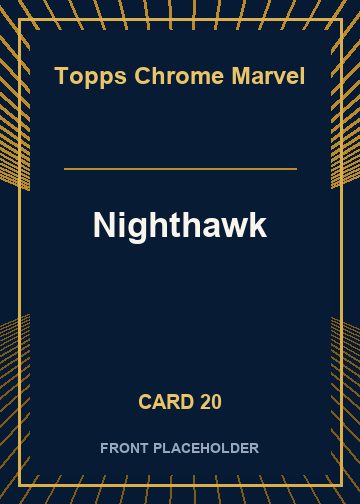 Nighthawk front artwork