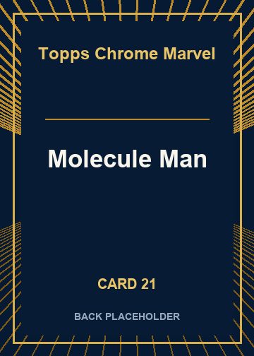 Molecule Man back artwork