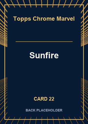 Sunfire back artwork