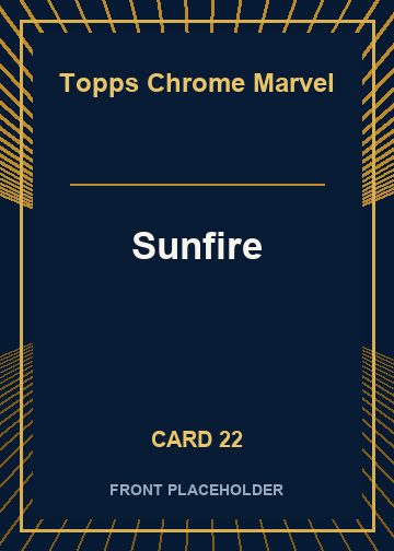 Sunfire front artwork