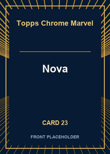 Nova front artwork