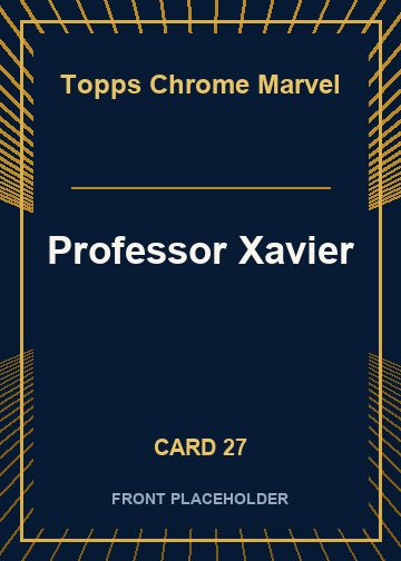 Professor Xavier front artwork