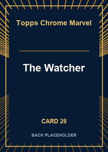 The Watcher back artwork