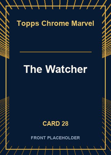 The Watcher front artwork