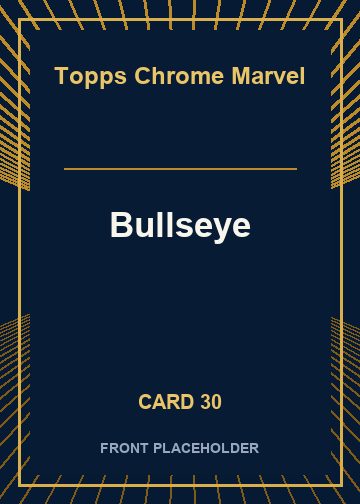 Bullseye front artwork