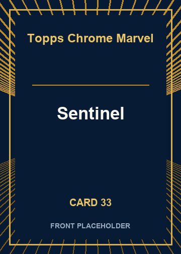 Sentinel front artwork