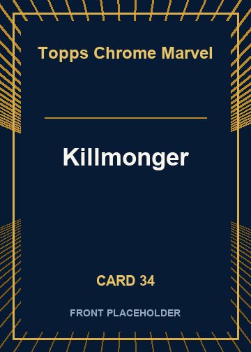 Killmonger front artwork
