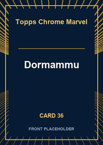 Dormammu front artwork