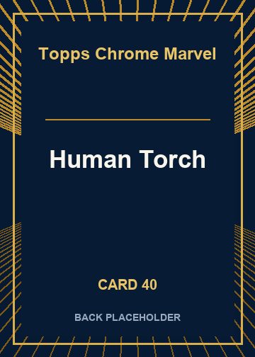Human Torch back card image