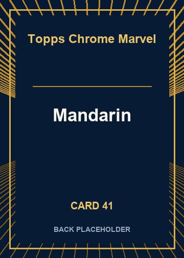 Mandarin back card image