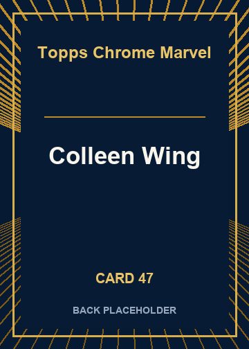 Colleen Wing back card image