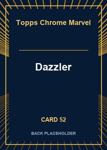 Dazzler back card image
