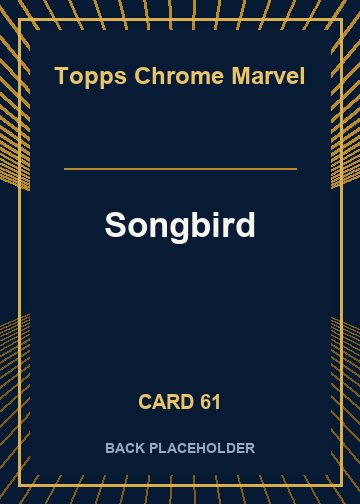 Songbird back card image