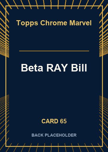 Beta RAY Bill back card image