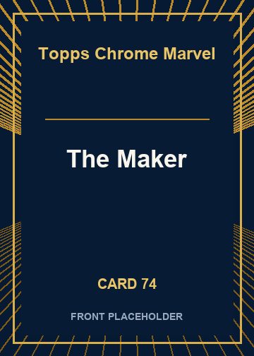 The Maker front card image