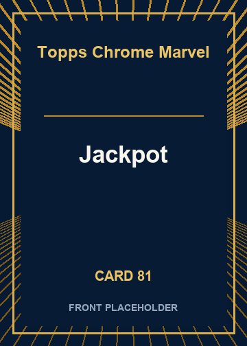 Jackpot front card image