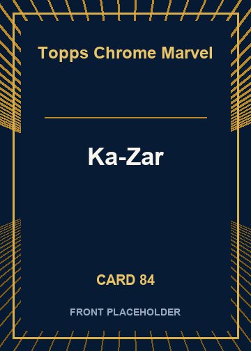 Ka-Zar front card image