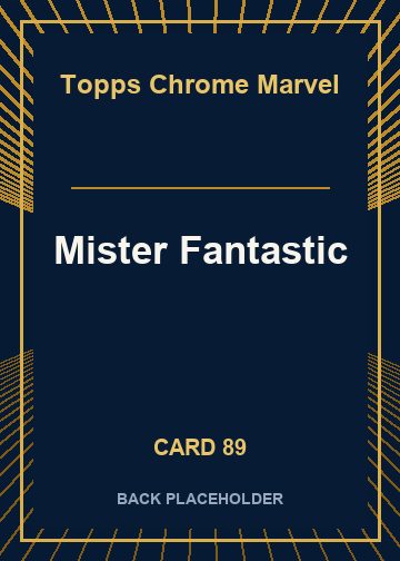 Mister Fantastic back card image