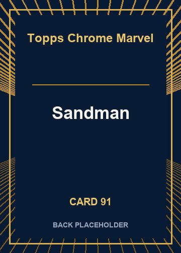Sandman back card image