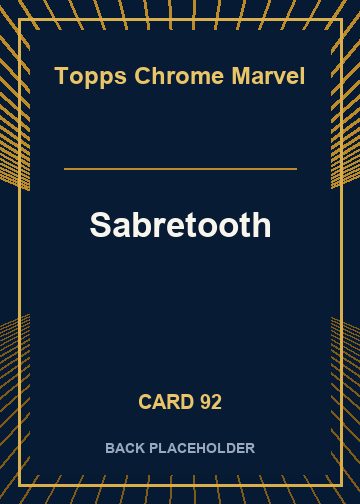 Sabretooth back card image