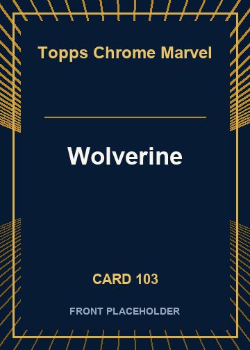 Wolverine front card image
