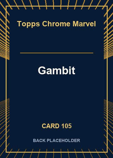 Gambit back card image