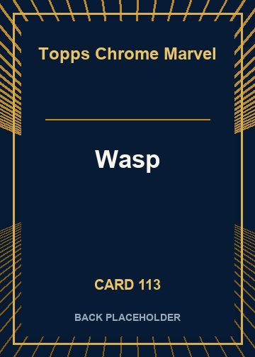 Wasp back card image
