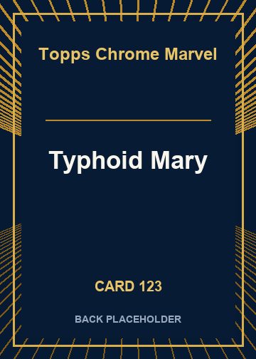 Typhoid Mary back card image