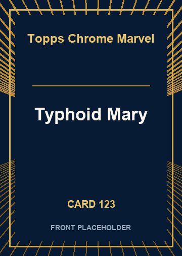 Typhoid Mary front card image