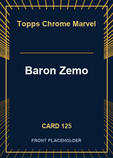 Baron Zemo front card image