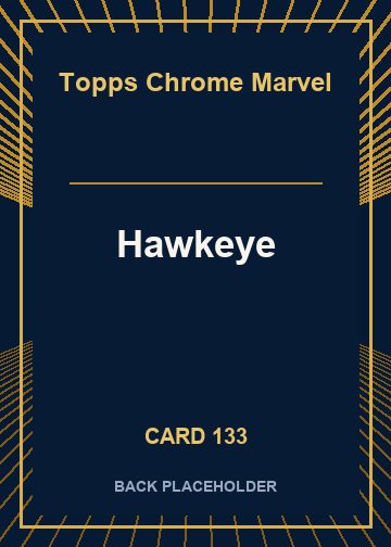 Hawkeye back card image