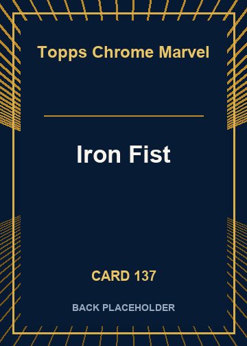 Iron Fist back card image