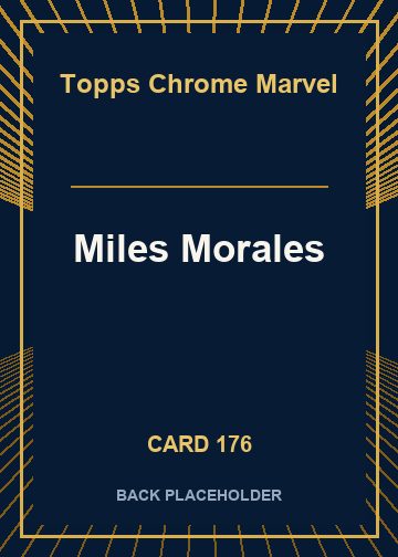 Miles Morales back card image