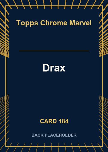 Drax back card image